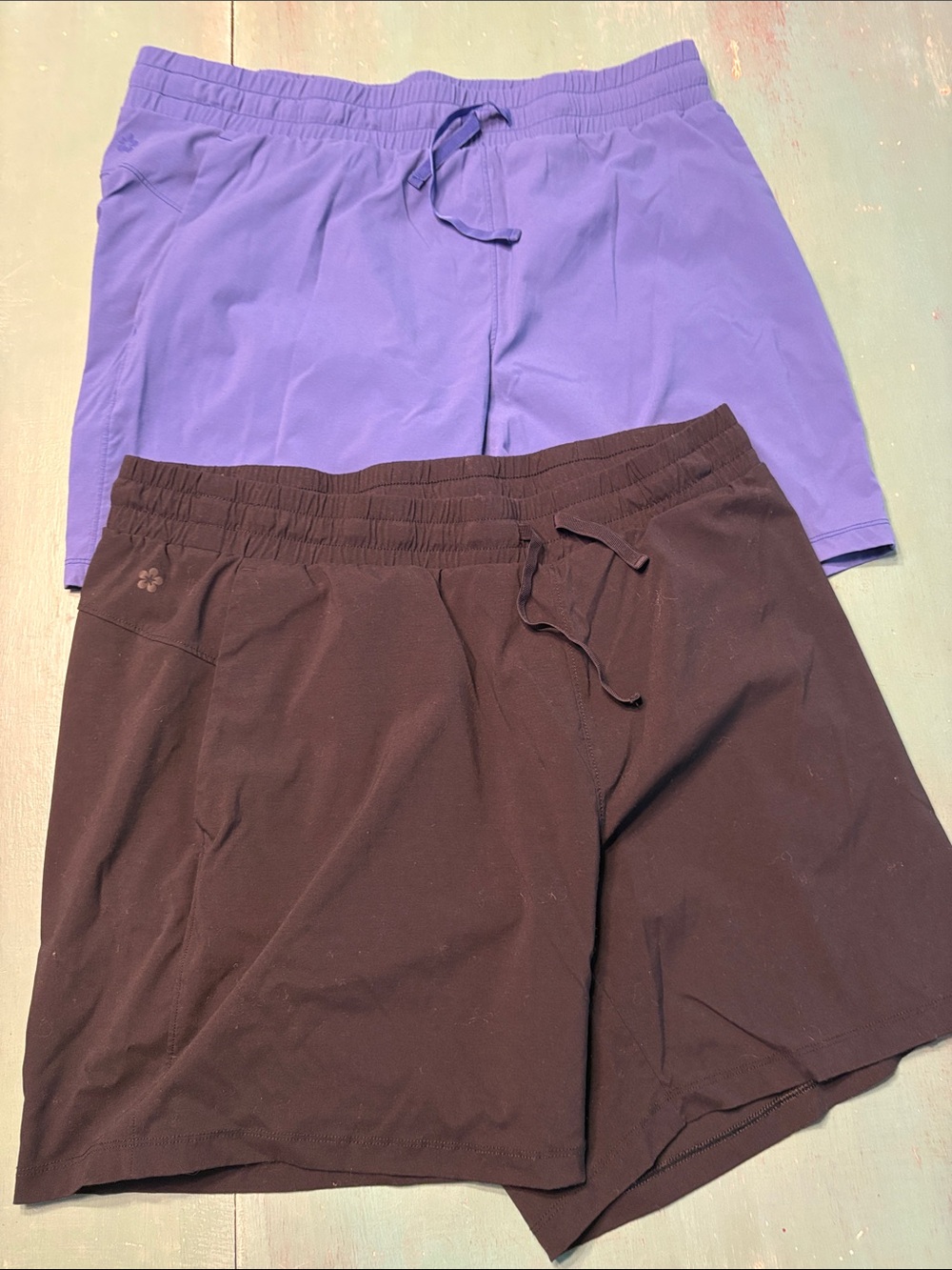 Tuff Athletics Purple and Black Men's Athletic Shorts Pack
